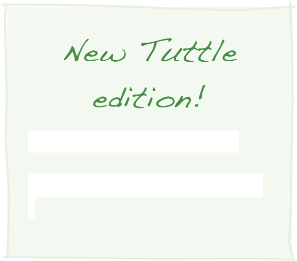 New Tuttle edition!
ORDER FROM AMAZON US

ORDER FROM AMAZON JAPAN

